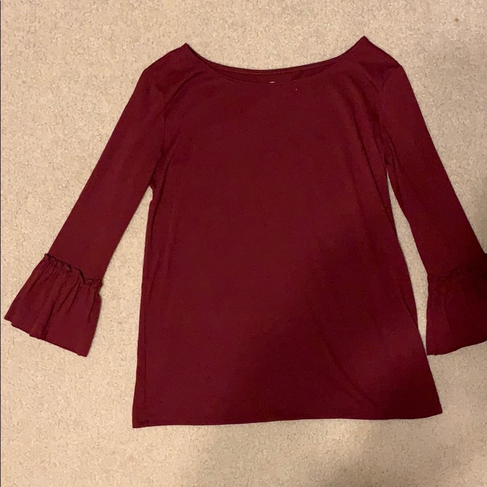Burgundy top: size xs